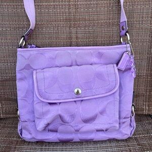 Vintage Coach Y2K Signature Crossbody